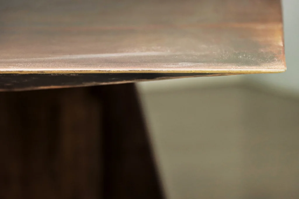 Fierro - Waxed Iron And Exotic Wood Dining Table — 6