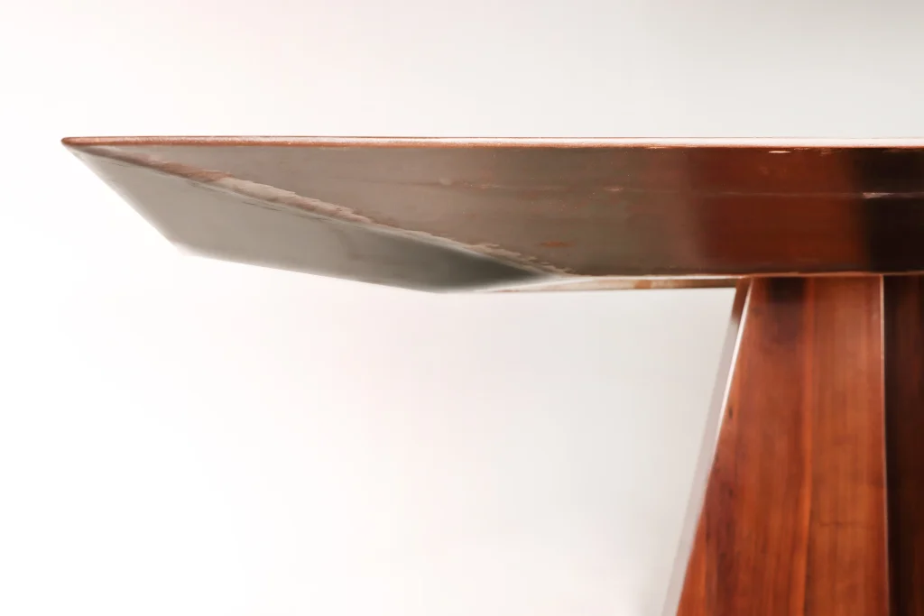 Fierro - Waxed Iron And Exotic Wood Dining Table — 14