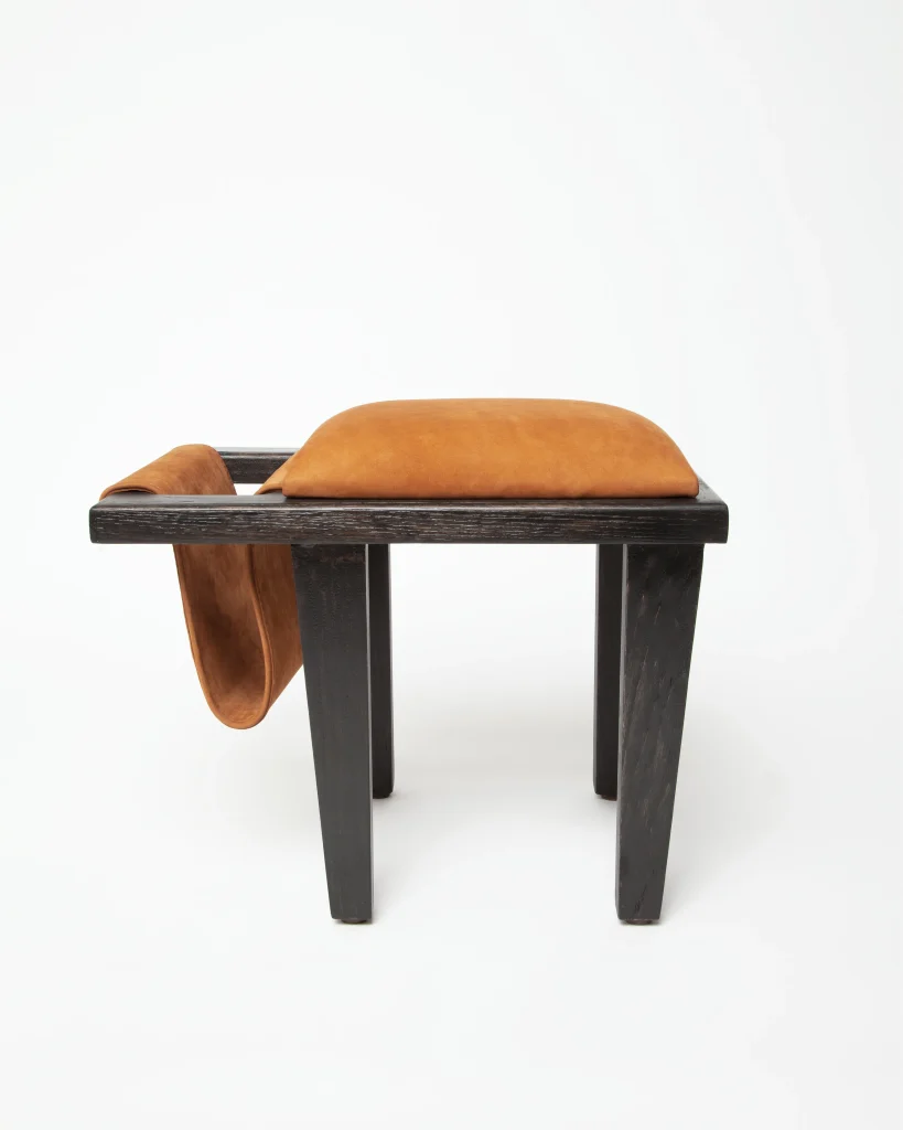 Ka Iwe - Wood & Leather Stool — 8