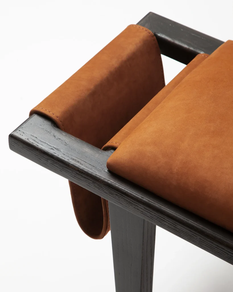 Ka Iwe - Wood & Leather Stool — 9