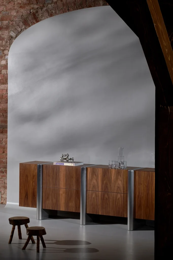 Mast - Walnut / Stainless Steel Sideboard — 2