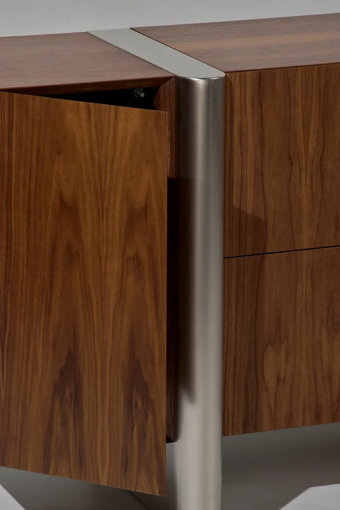 Mast - Walnut / Stainless Steel Sideboard — 4