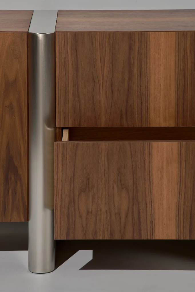 Mast - Walnut / Stainless Steel Sideboard — 5