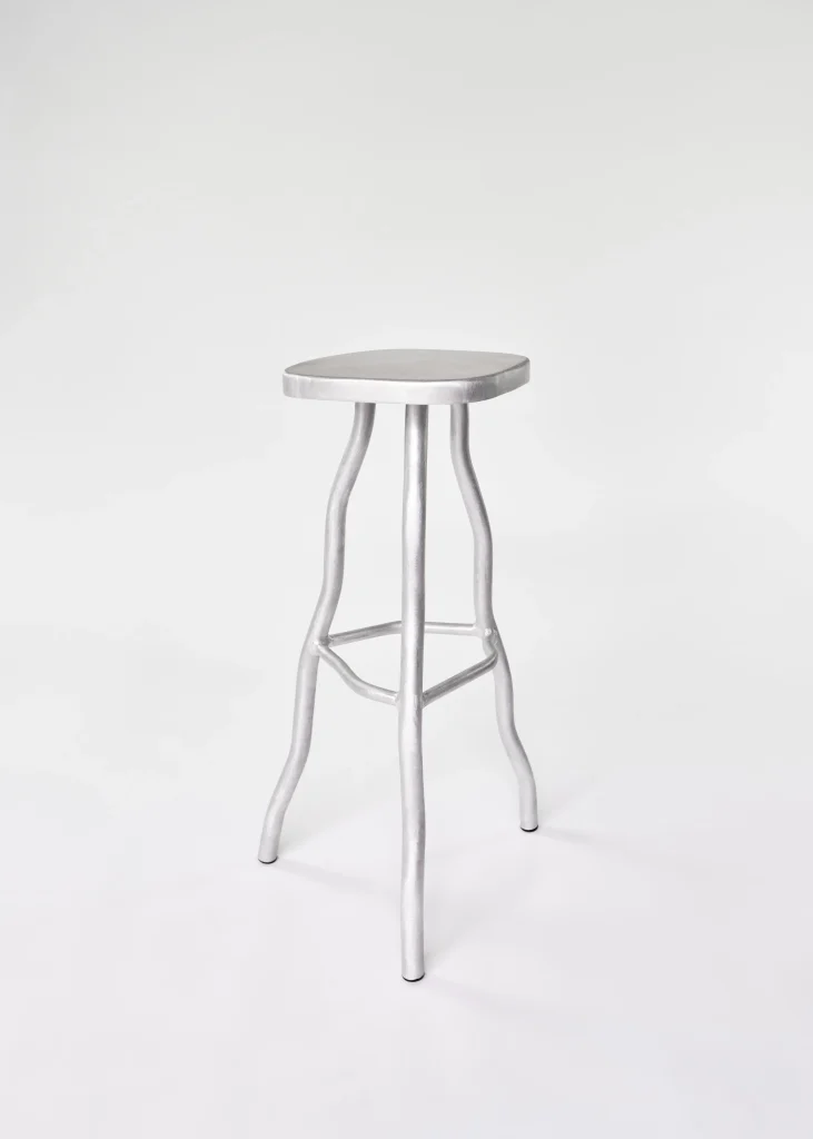 Aluminum Squiggle Bar Stool — 2