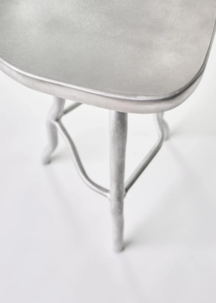 Aluminum Squiggle Bar Stool — 4