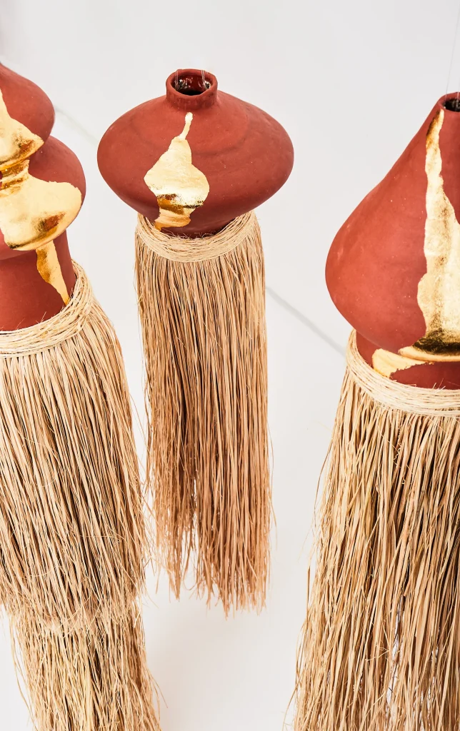 Atoto - Ceramic & Gold Leaf Pendant Sculptures — 2