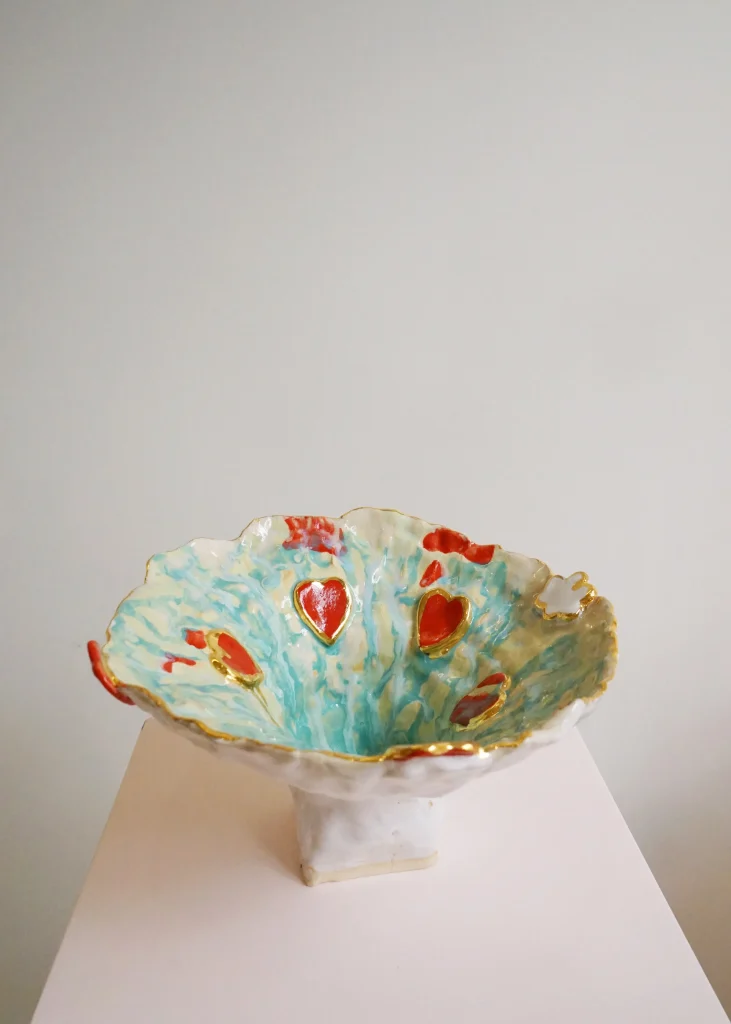 Ole Series plates in hand-built, hand-glazed stoneware by Hania Jneid
