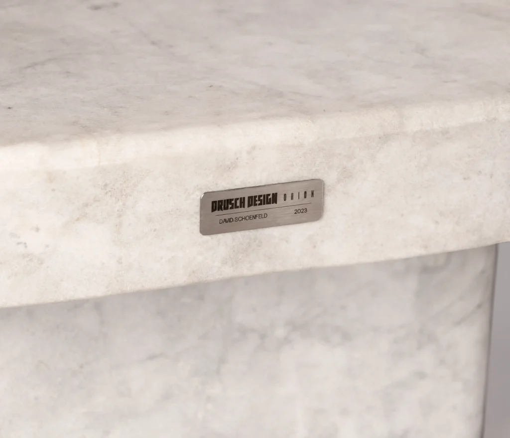 Orion - Marble & Stainless Steel Console Table — 5