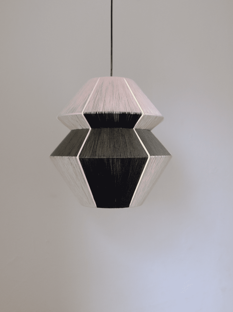 Mala - Steel & Wool Sculptural Pendant Lamp — 2