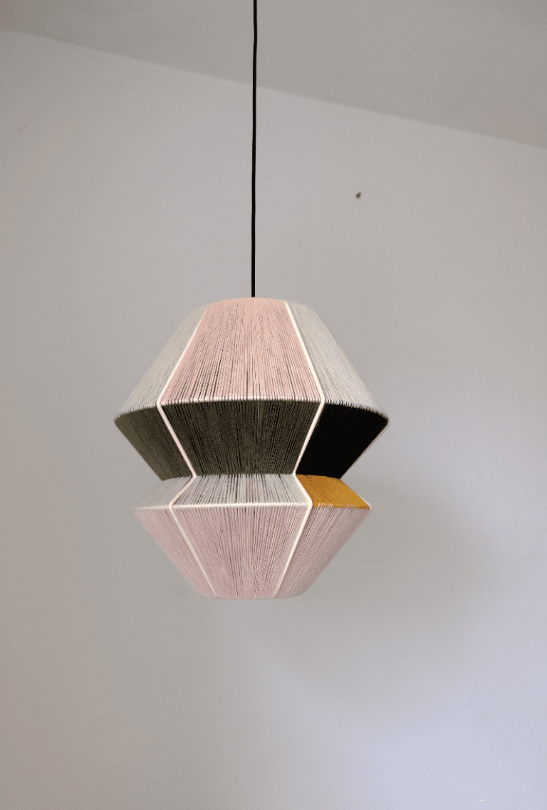 Mala - Steel & Wool Sculptural Pendant Lamp — 5
