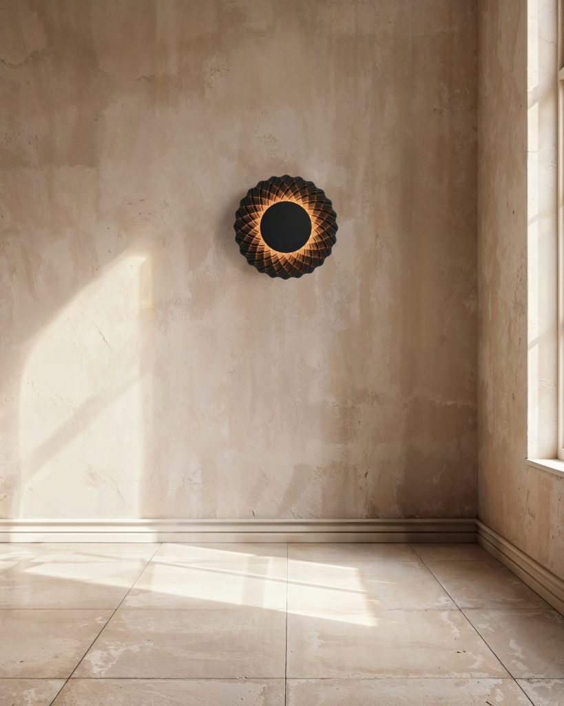 Sun Vxs 02 — Natural Sand Wall Lamp With Soft Ambient Glow — 4