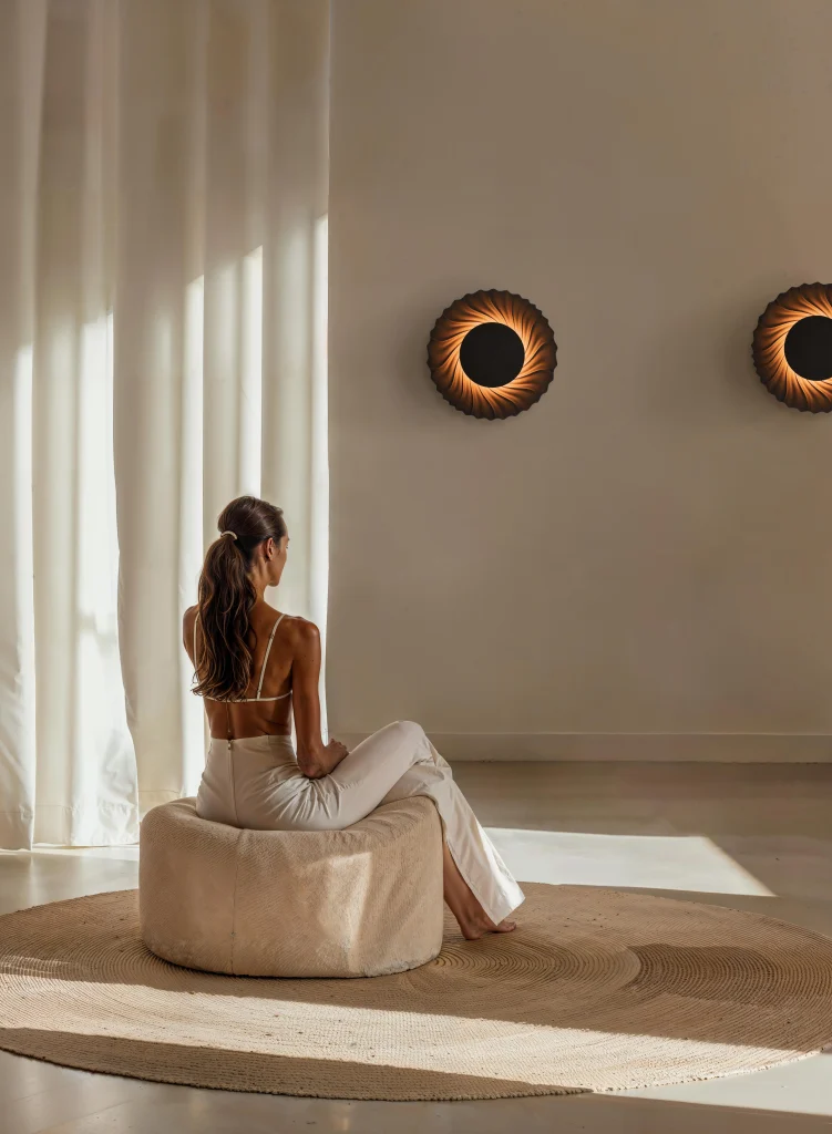 Sun Vxs 01 — Organic Sand Wall Light By Rollo Studio — 5