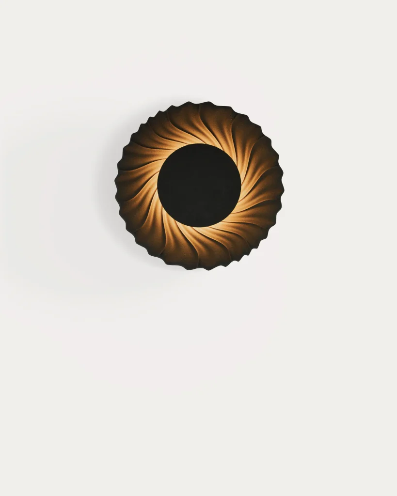 Sun Vxs 01 — Organic Sand Wall Light By Rollo Studio — 7