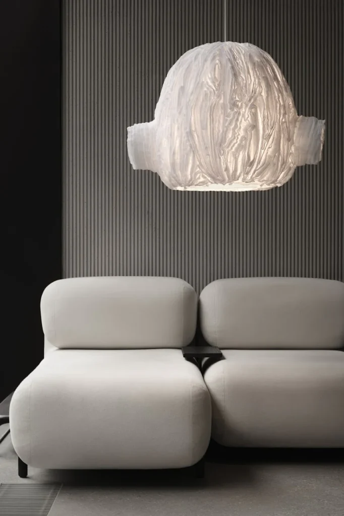 Desire Sluhach Pendant Lamp in Muslin and Metal — 4