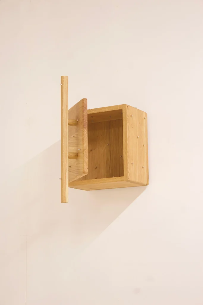 Présence Chest Wall Cabinet in Oak and Steel — 3