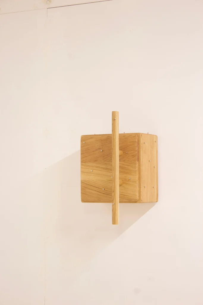 Présence Chest Wall Cabinet in Oak and Steel — 5