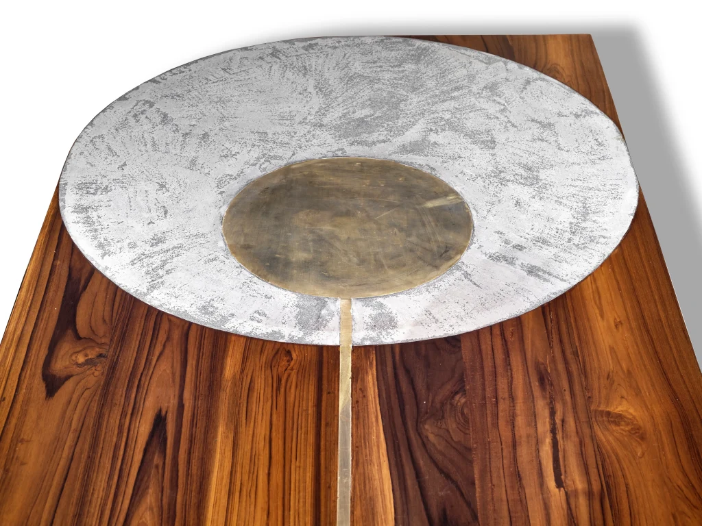 Shilpa Meja - Concrete / Teak Wood Table — 4