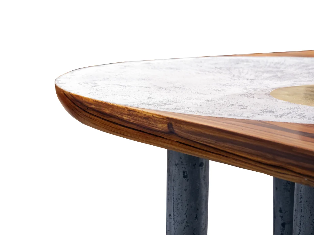 Shilpa Meja - Concrete / Teak Wood Table — 5