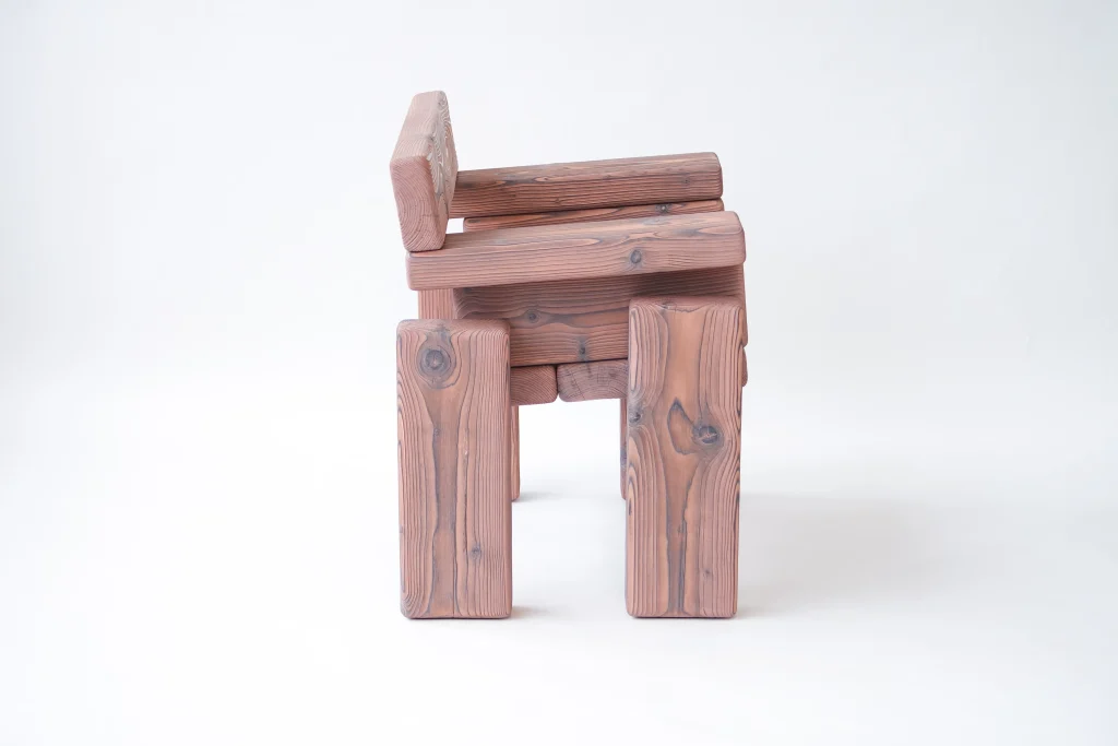 Timber - Burned Pine Armchair — 19