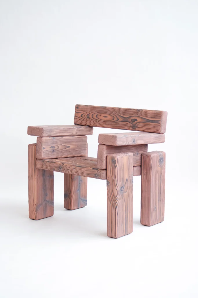 Timber - Burned Pine Armchair — 9