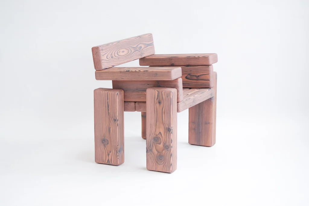 Timber - Burned Pine Armchair — 11