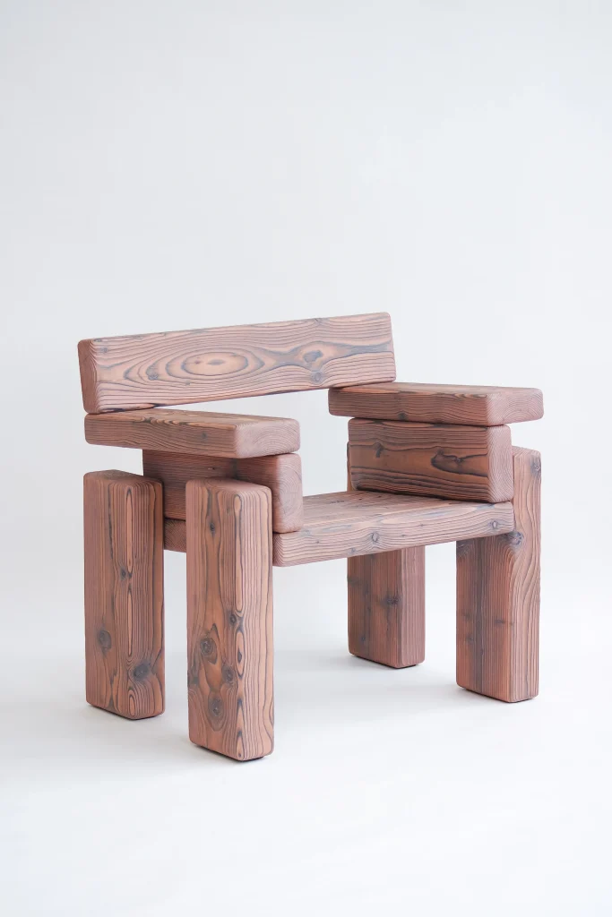 Timber - Burned Pine Armchair — 13