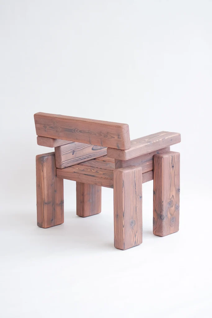Timber - Burned Pine Armchair — 14