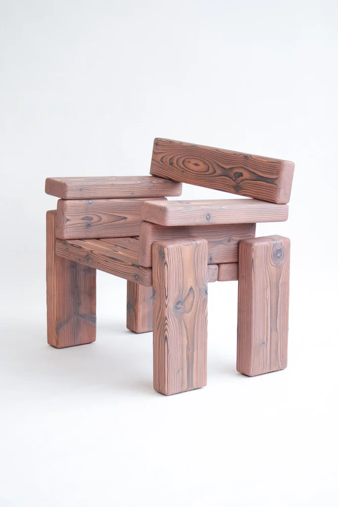 Timber - Burned Pine Armchair — 15