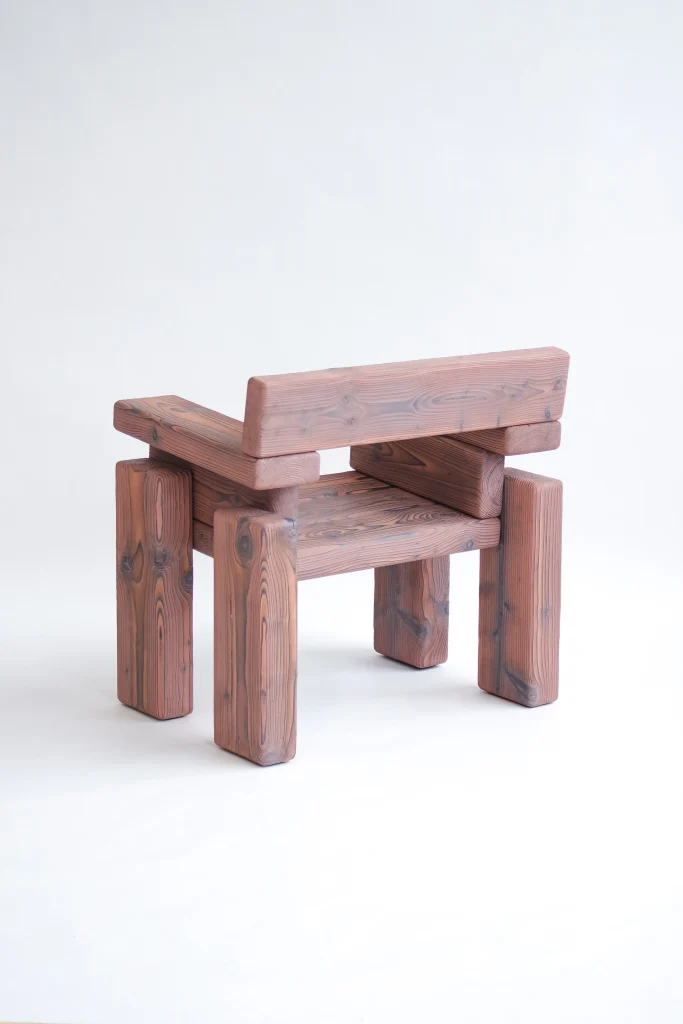 Timber - Burned Pine Armchair — 16