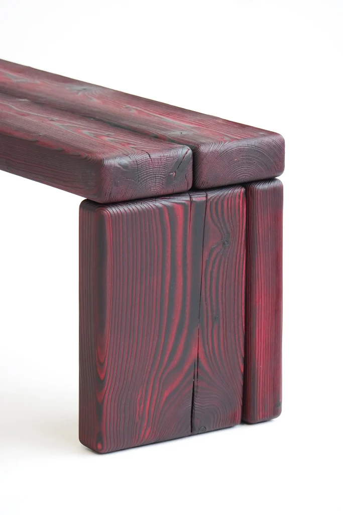 Timber - Burned Pine Bench — 4
