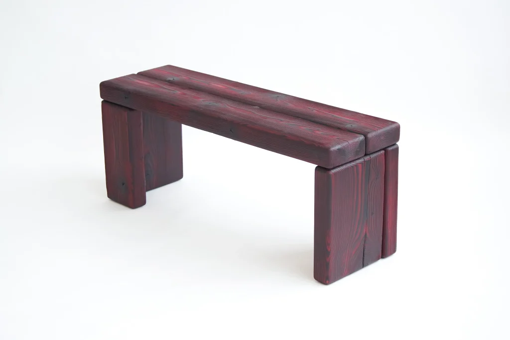 Timber - Burned Pine Bench — 6