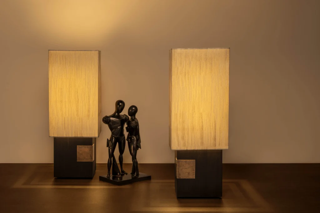 Orhée Noir Floor Lamp in African Ebony Wood — 5
