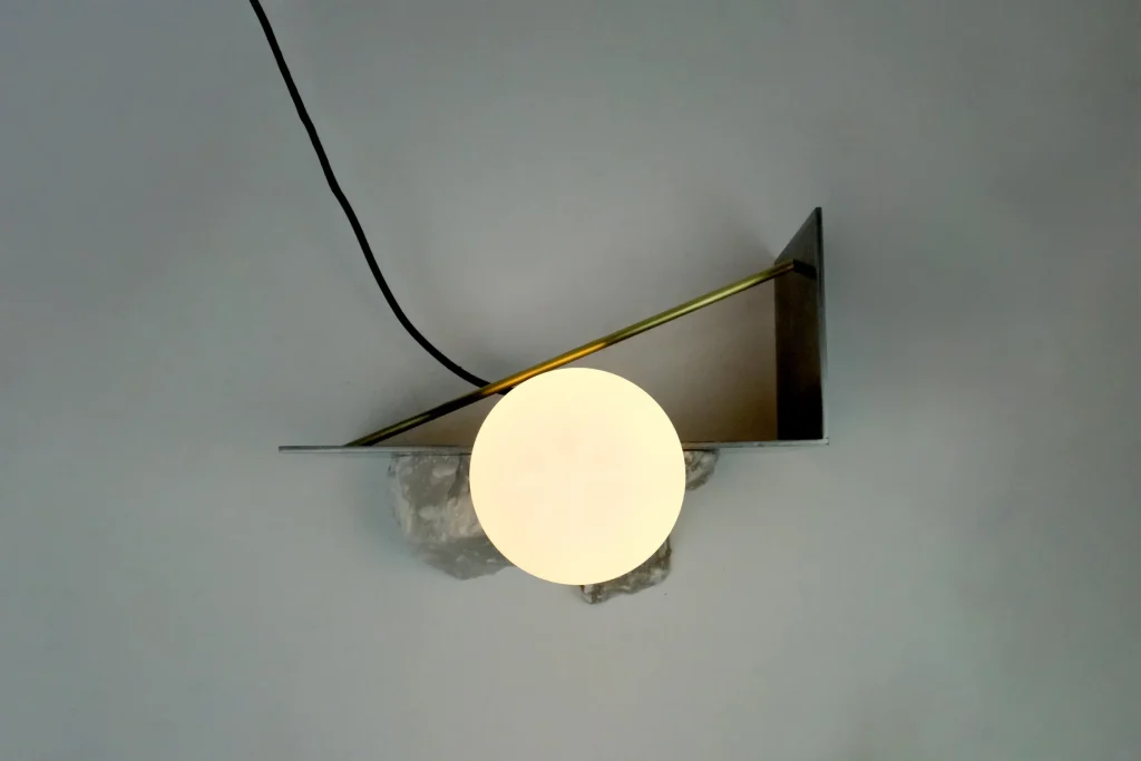 Himalaya Lunar Horizontal Table Lamp in Alabaster — 7
