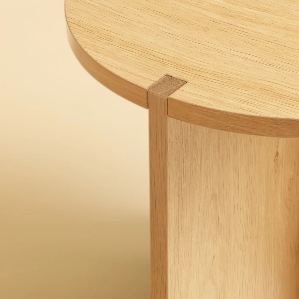 Solid Oak Side Table - Kume Series — 3