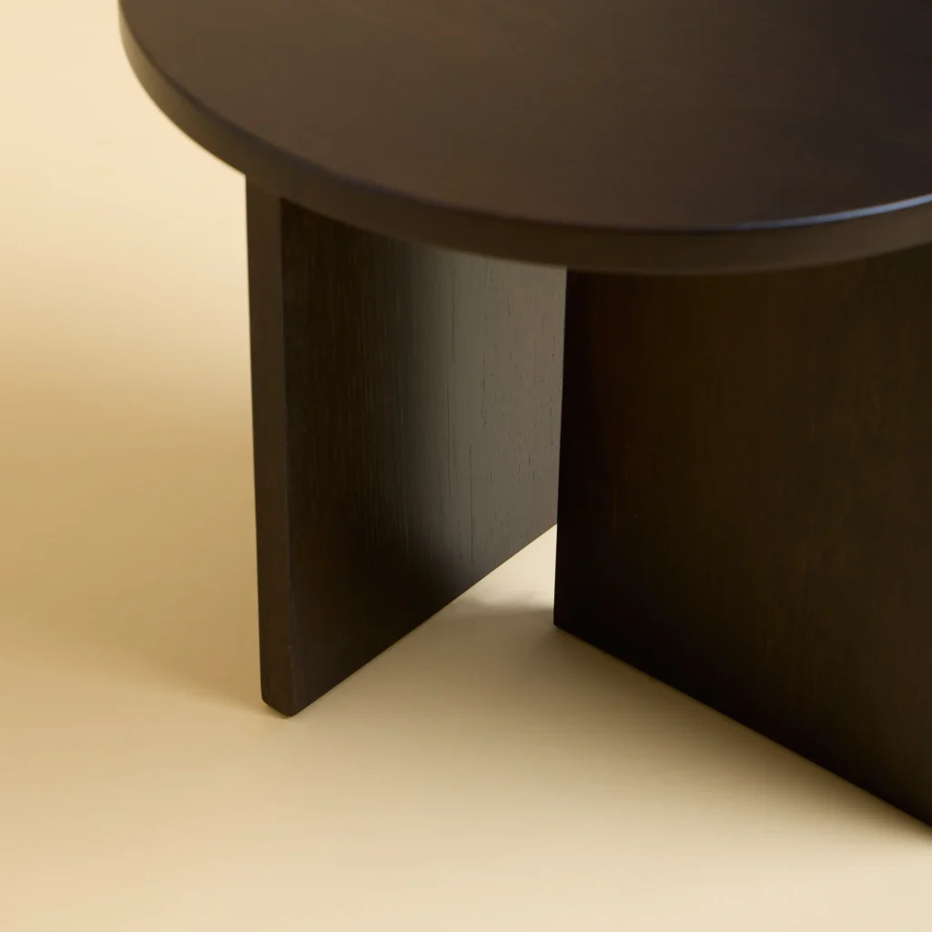Solid Oak Side Table - Kume Series — 5