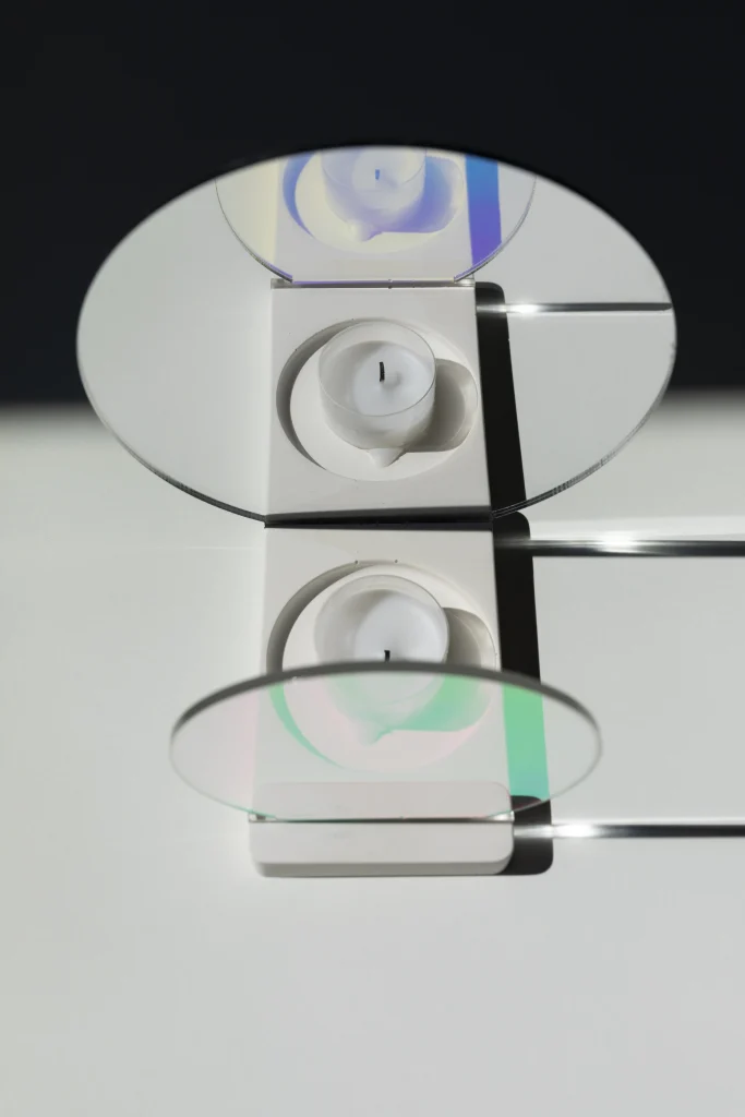 Onnda Flame Concentric S Blaze - Dichroic Glass Marble — 4