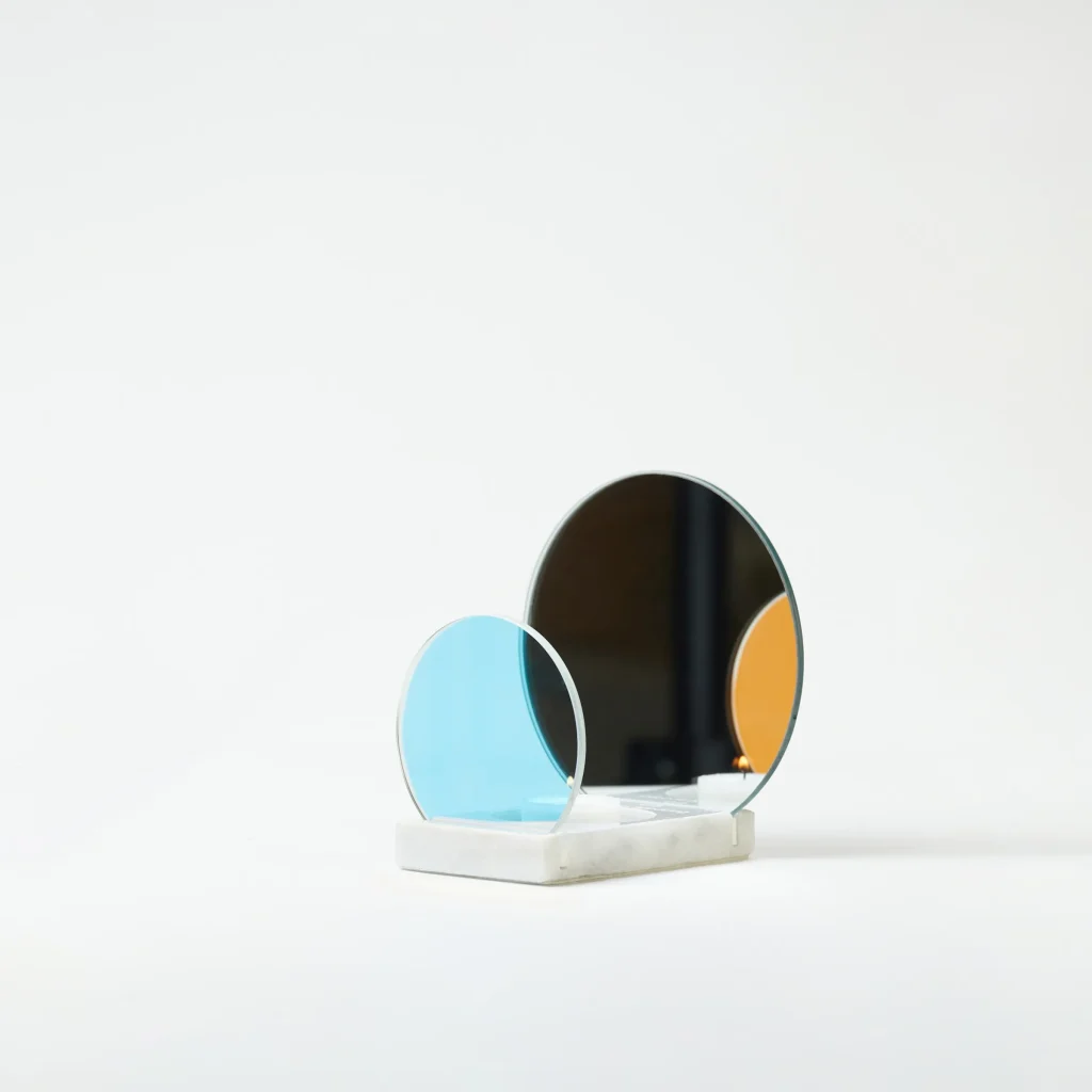 Onnda Flame Concentric S Blaze - Dichroic Glass Marble — 6