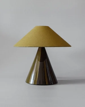 Caterina Table Lamp in Earthenware - Dark Brow