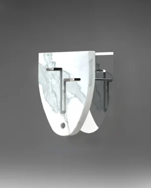Testa Dei Marmi, Calacatta Viola - Marble Sculpture