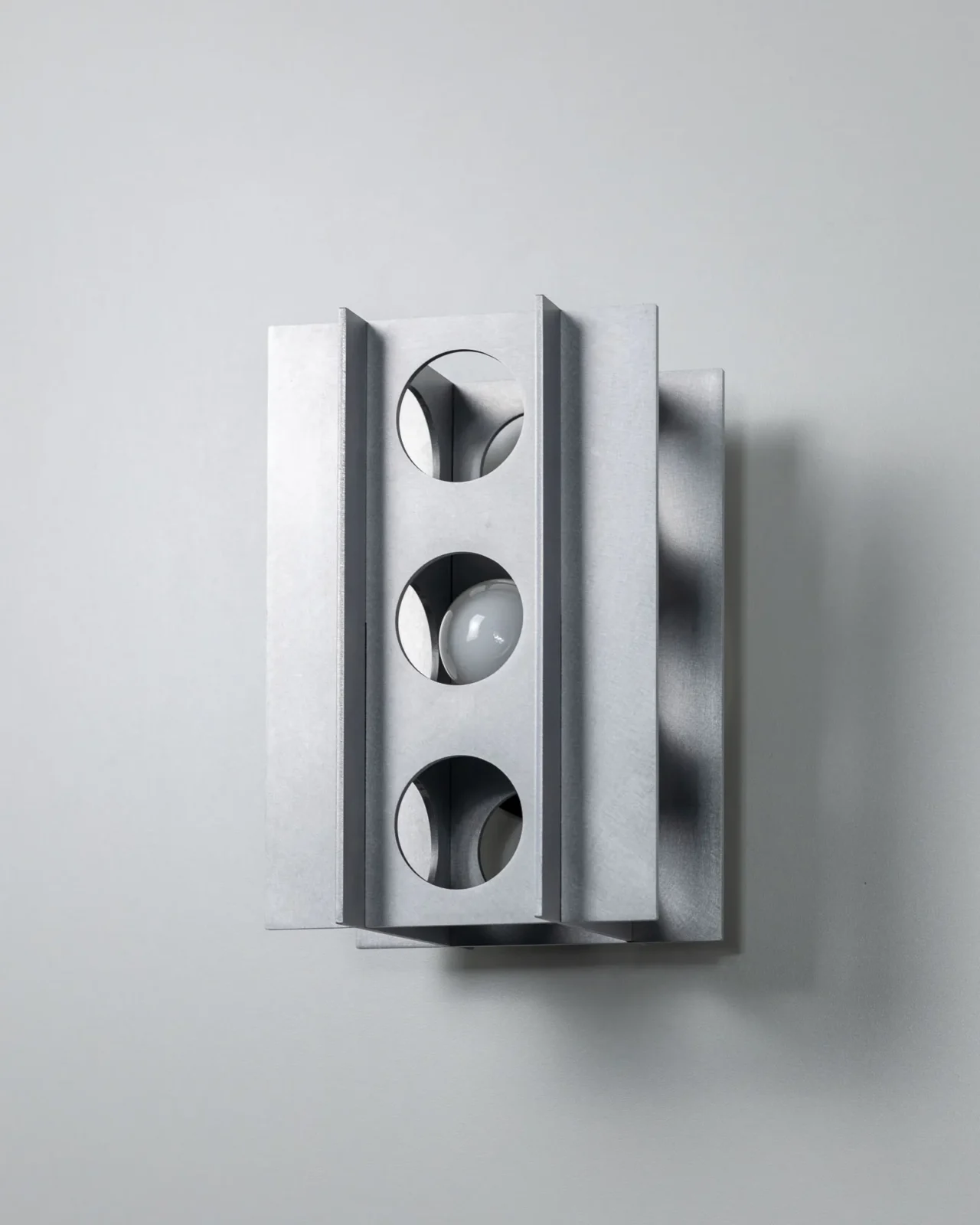 Tenfold 3 T Wall Sconce - Satin Aluminum — 5