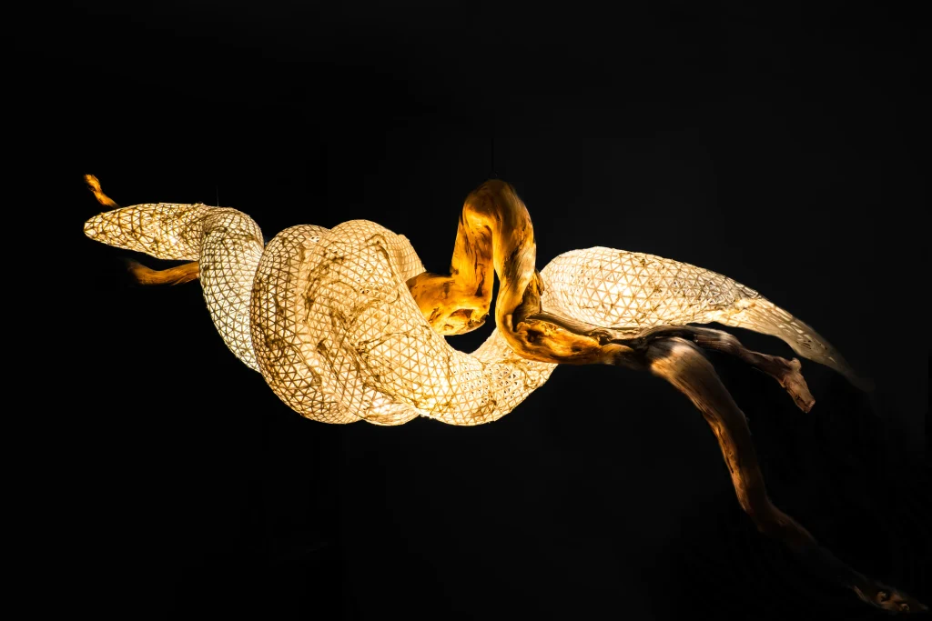 Chandelier – The Staff Of Asclepius for the year of the snake by Danik Uderbekov