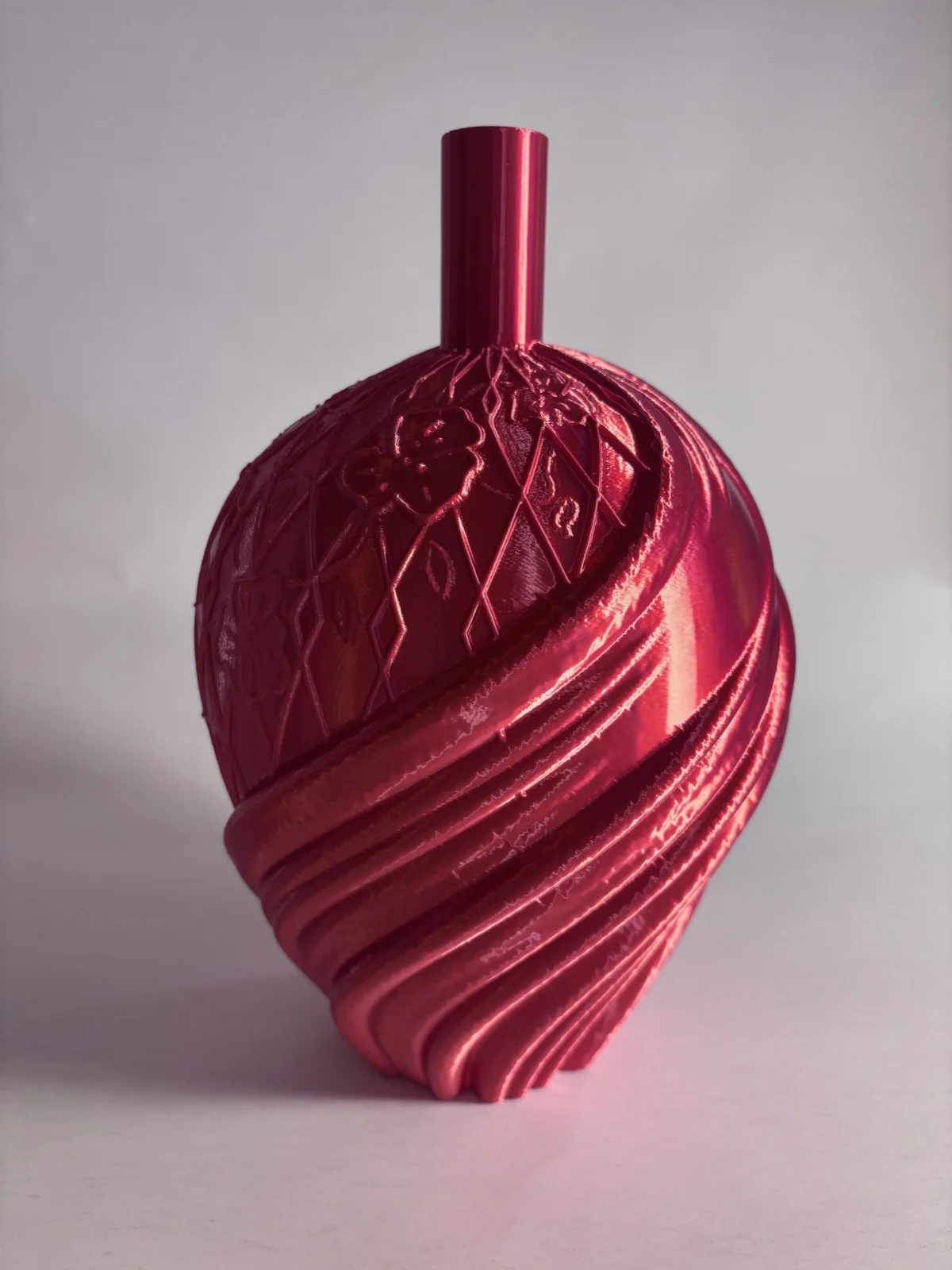 Underneath Me - 3d Printed Red Vase — 4