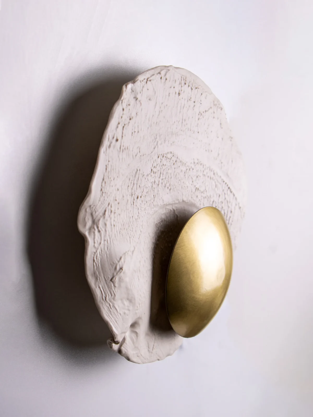 Asea No.11 - Stoneware / Brass Sconce — 2