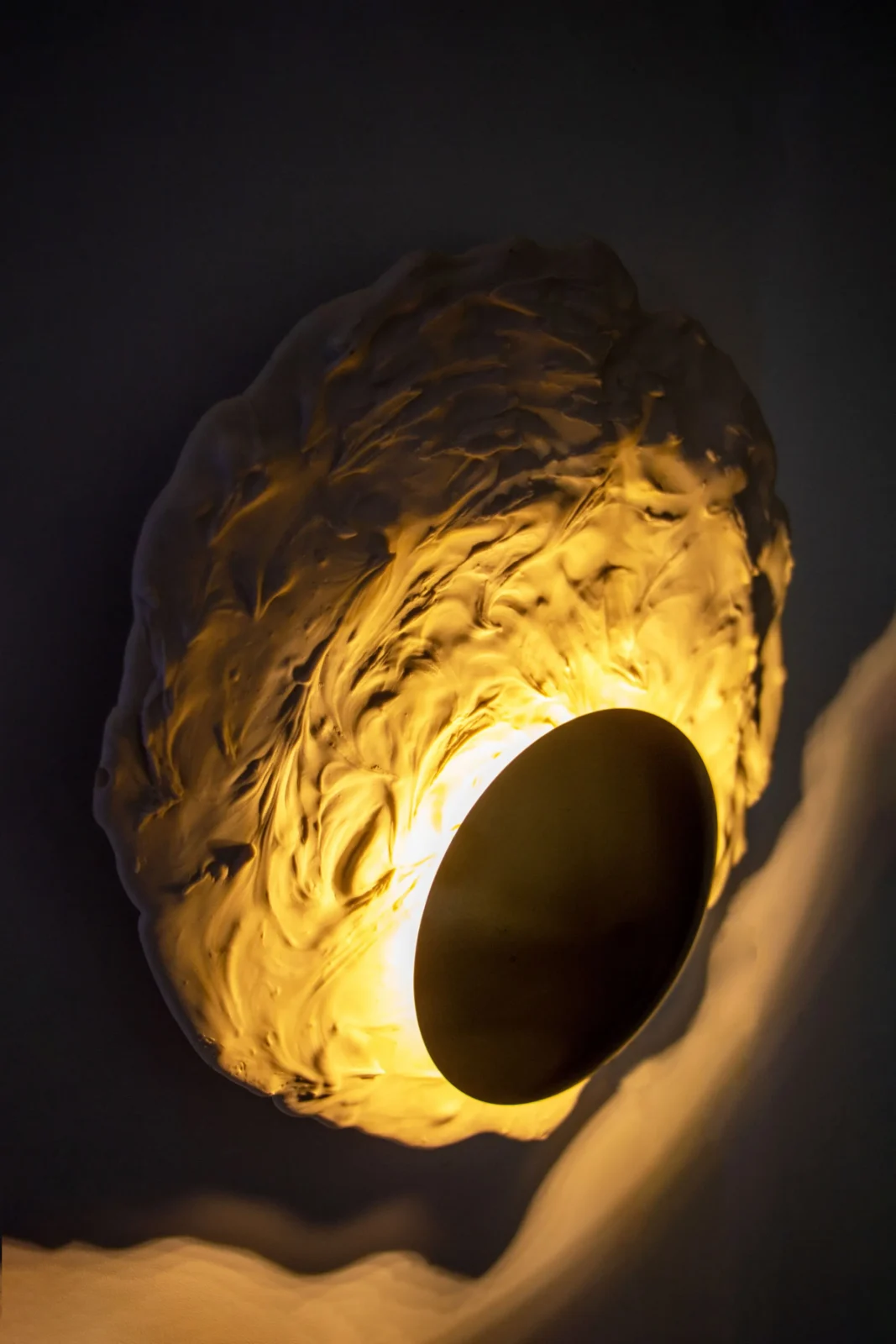 Asea No. 9 - Stoneware / Brass Sconce — 6