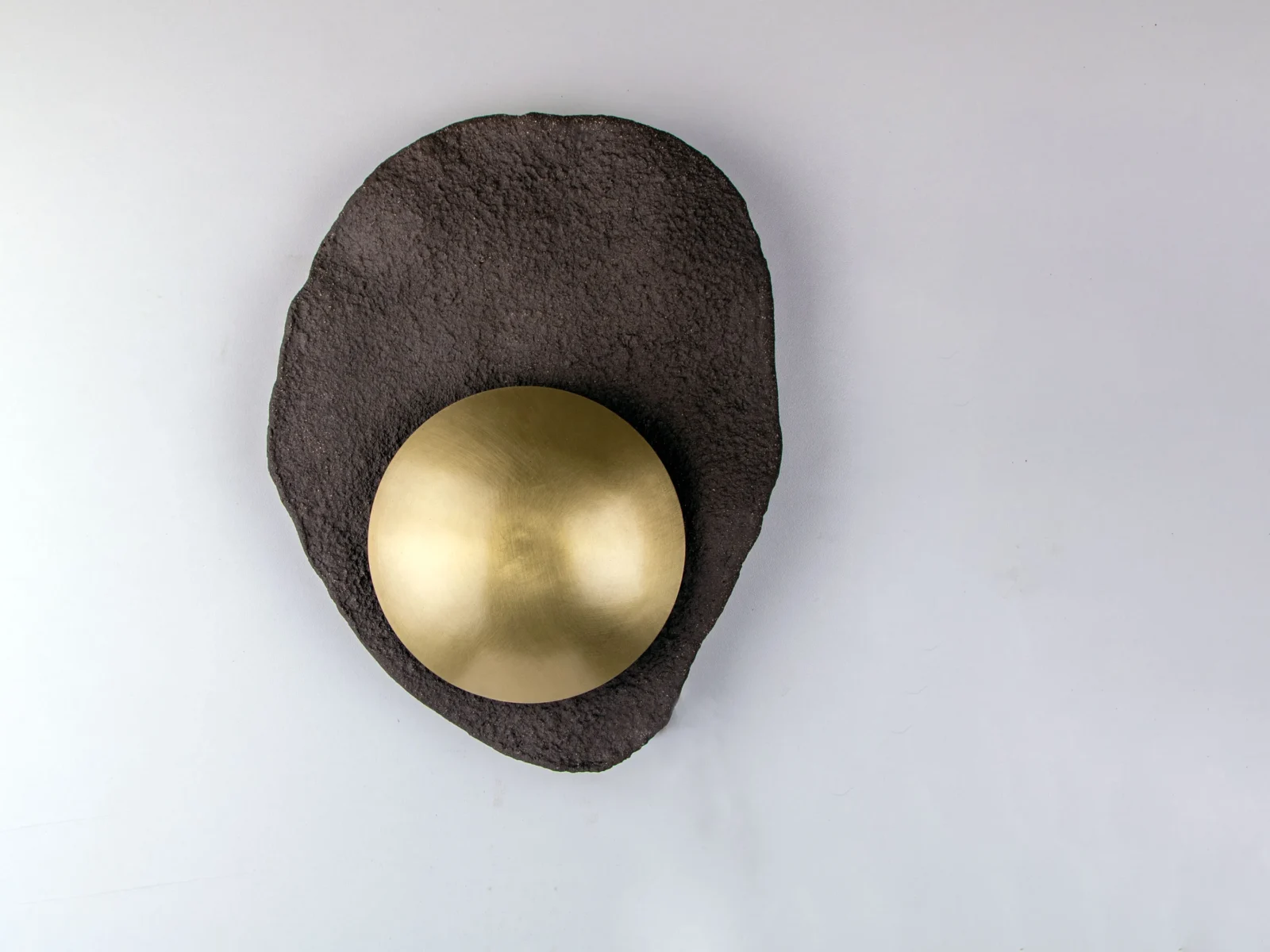 Asea No. 8 - Stoneware / Brass Sconce — 2