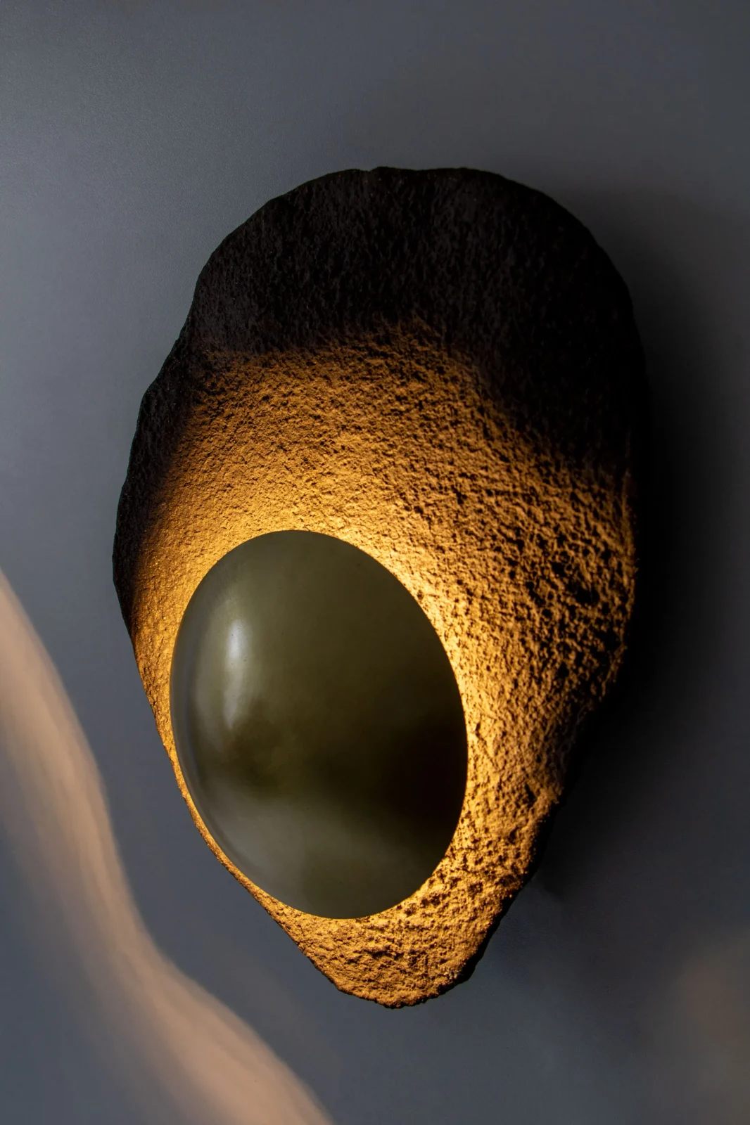Asea No. 8 - Stoneware / Brass Sconce — 3