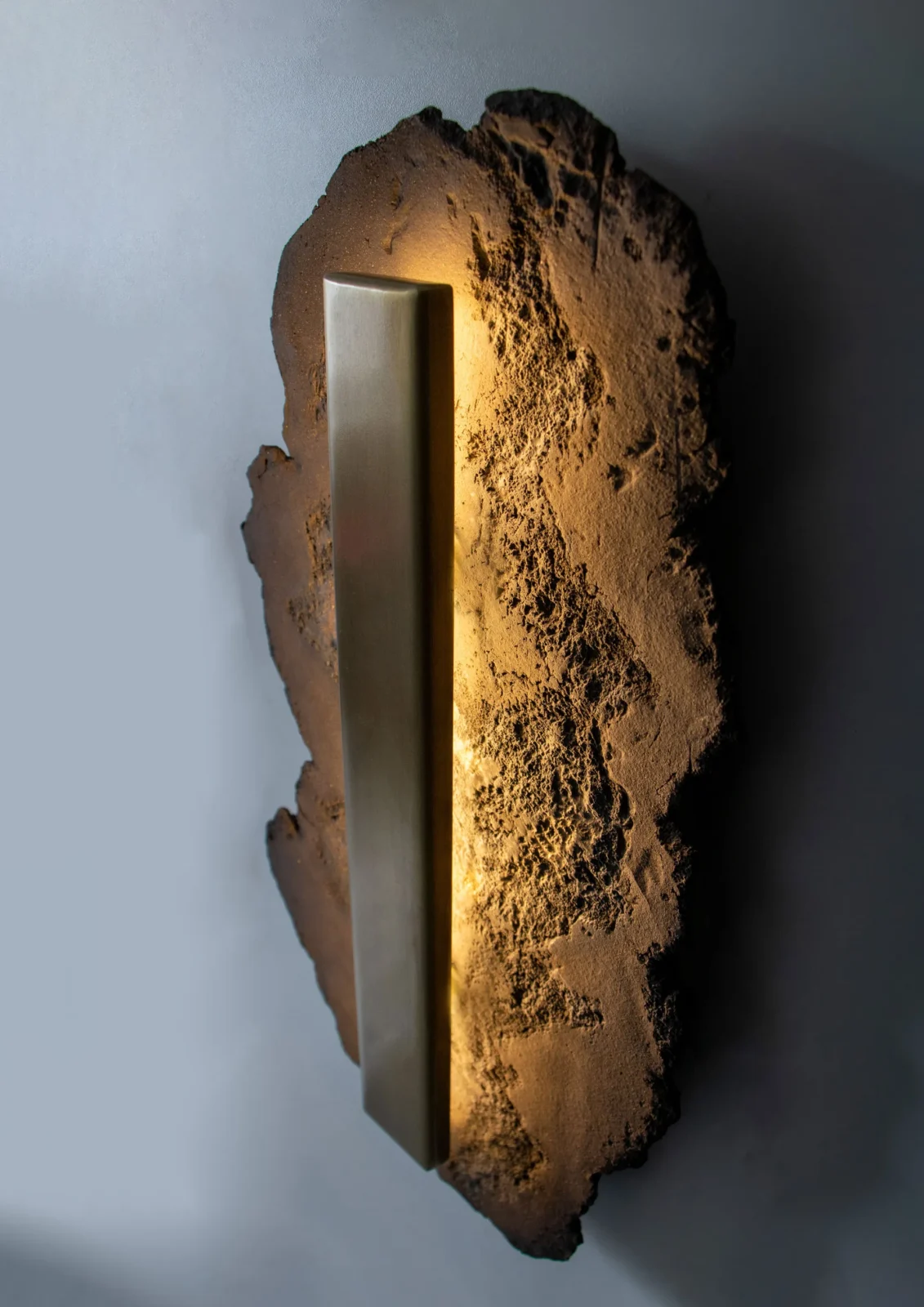 Asea No. 3 - Stoneware / Brass Sconce — 2