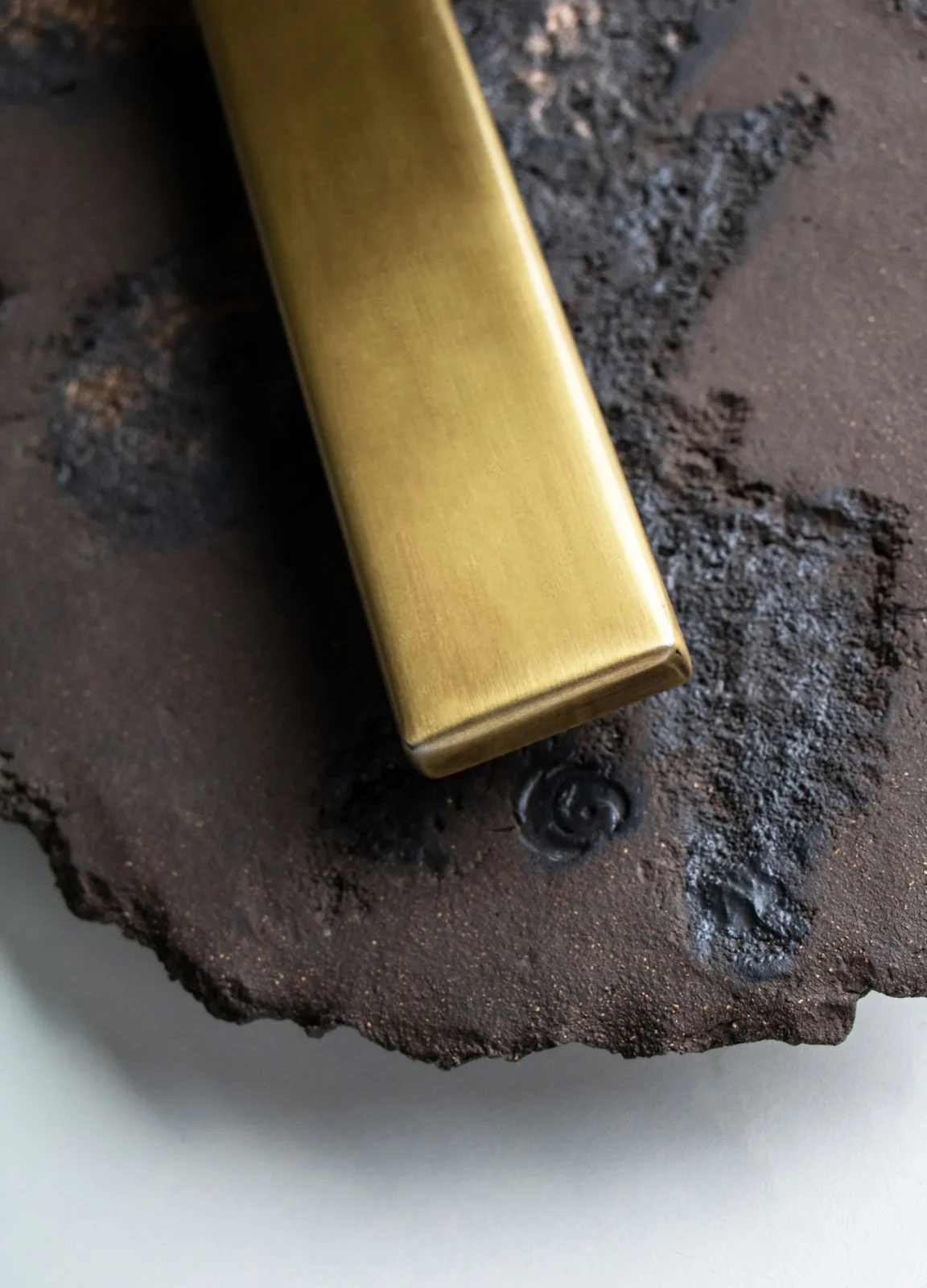 Asea No. 3 - Stoneware / Brass Sconce — 6