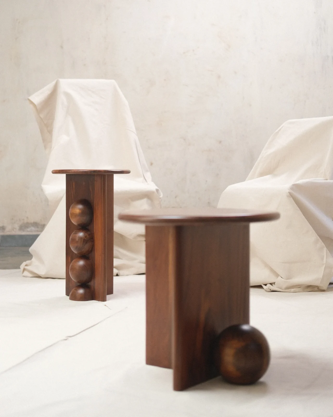 Nemo - Teak Wood Side Table — 3