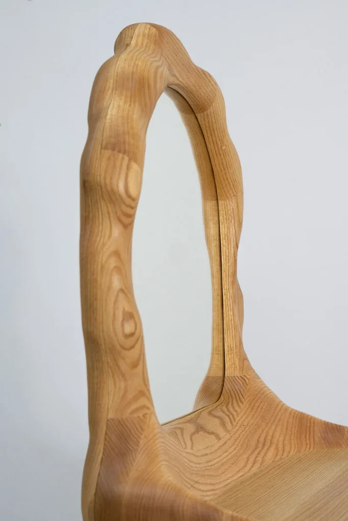 Vanity With Mirror - Red Oak Wood — 9